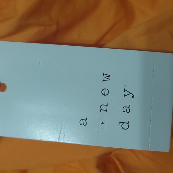 NWT a new day orange dress size large with smocked and cut out back - Picture 7 of 11